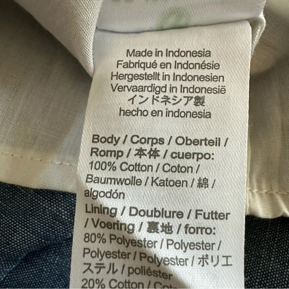 J Crew Factory size 00 Blue Chambray Cami Pullover Tank Top Lined BF811 New - Picture 5 of 5